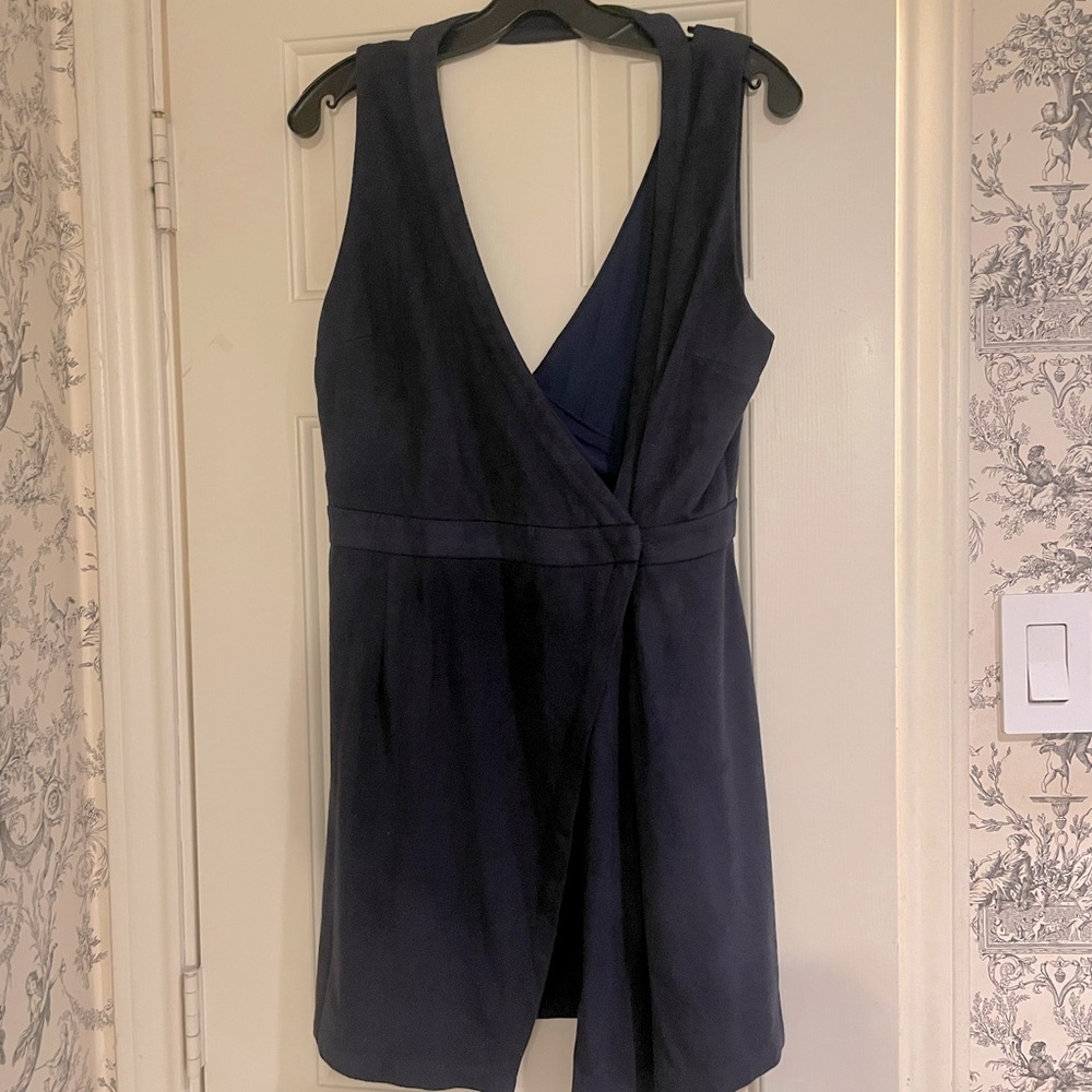 Navy wrap dress